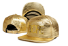 金色棒球帽男女通用帽子金属，标皮扣大码嘻哈，说唱hiphop时尚土豪金