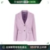 香港直邮J.W. Anderson 女士淡紫色弹力棉质西装外套