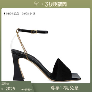 Giuseppe Zanotti GZ女士时尚系带高跟凉鞋女鞋