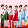 幼儿男女童中小学生朗诵演讲红领巾红歌合唱礼服冯琳同款表演出服