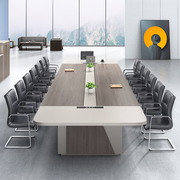 大型会议桌简约现代长桌，圆角创意办公桌培训桌椅，组合长方形会议室