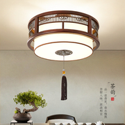 新中式实木吸顶灯中国风小吊灯，餐厅卧室禅意茶楼，灯玄关过道灯具