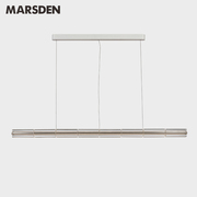 马斯登marsden餐桌一字灯现代简约水晶灯具吧台长条灯吊线灯
