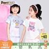 PawinPaw卡通小熊童装夏季女童圆领短袖T恤舒适炫彩