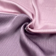 双绉垂缎粉紫色系丝滑光泽，肌理时装缎，面料衬衫连衣裙汉服布料diy