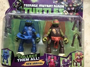 玩具怀旧手办忍者神龟玩具，两个装男孩玩具摆件模型