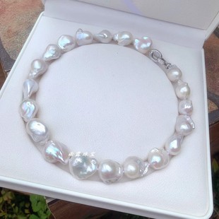 巴洛克异形淡水珍珠超大锁骨项链颈链 个性时尚经典欧美风 送女友