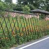 竹篱笆栅栏围栏月季植物爬藤架，伸缩花架庭院花园菜园竹子围墙隔断
