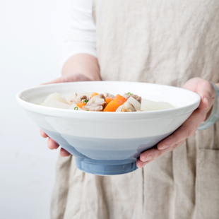 北欧ins陶瓷拉面碗大号汤碗，家用斗笠碗，泡面碗沙拉碗个性好看餐具