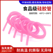 粉红色硅胶管食品级吸管2x4 3x5 4x6 5x7 6x8无异味软管硅胶橡管