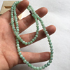 隆慈缘玉器4-6毫米老坑圆珠翡翠圆珠项链缅甸保真A货豆绿珠链送证