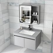 卫浴太空铝浴室柜组合卫生间一体陶瓷洗脸盆洗手池洗漱台智能镜柜