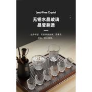 玻璃盖碗茶具套装家用功夫茶杯小茶台简约客厅办公室整套茶壶茶盘