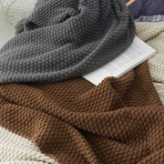 北欧流苏针织球毯毛线毯办公室空调午休毯披肩盖毯沙发休闲毯毛毯