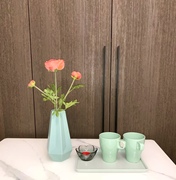 宜家国内力夫斯隆花瓶绿色，摆件客厅创意插花装饰