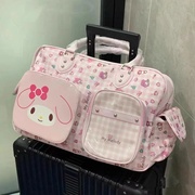日系原宿风萝莉甜美卡通软妹子pu皮大容量，便携手提袋旅行袋洗漱包