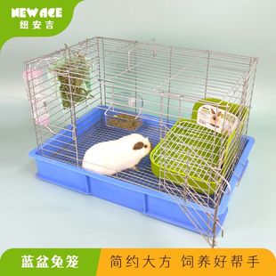 促小号中号大号蓝盆兔笼，标准兔笼荷兰猪笼静电喷涂防锈