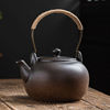 复古日式陶瓷烧水壶提梁，煮茶壶电陶炉电热白茶黑茶普洱养生壶单个