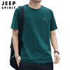 jeep吉普夏季t恤男士短袖，圆领大码青年，休闲户外套头半袖汗衫