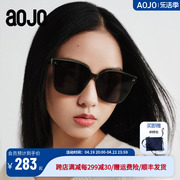 aojo2023年墨镜黑色防晒舒适太阳镜女 时尚百搭 AJ401SJ704