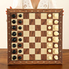 国际象棋木质折叠棋盘磁性黑白，棋子中小学生培训比赛专用棋chess