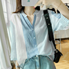 夏季外出哺乳棉麻七分袖吸汗透气不起球产后月子服宽松喂奶衣女