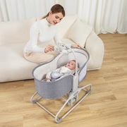 婴儿电动摇椅电震动安抚摇摇床360度多功能床中床新生儿宝宝床