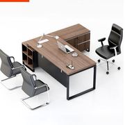 爆品时尚简约中班台办公桌现代板式经理桌椅，组合主管桌办公家具品