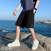 夏季休闲裤男士加肥大码五分裤冰丝速干裤男式短裤薄款运动裤