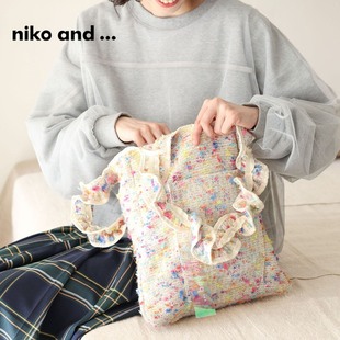 niko and ...单肩包2024时尚可爱休闲创意荷叶边手提包100660