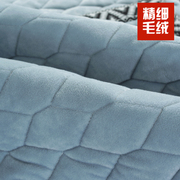 欧式风格毛绒沙发垫布艺，四季通用简约现代防滑欧式沙发套罩巾全包