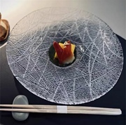 创意玻璃色拉盘刺身盘水果盘，点心盘怀石料理器皿，位上分子料理餐具