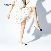 Melody系列Nine West/玖熙法式小香风玛丽珍鞋女金属平底单鞋
