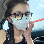 素颜gm眼镜女潮ins风黑框方形网红款可配近视眼镜框架防蓝光辐射