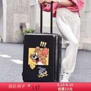 时尚潮流行李箱女学生韩版网红可爱卡通涂鸦拉杆箱，万向轮旅行密码