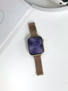 苹果手表表带9代S8金属米兰潮流凯蒂猫细款watch表带7 6 5 SE小蛮腰细款applewatch表带透气不锈钢40/41MM 45