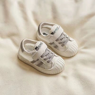 婴儿鞋子软底0-2岁1学步宝宝，鞋春秋季男幼儿运动小白鞋3女童单鞋