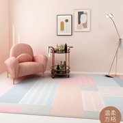 高档创意简约客厅地毯现代沙发，茶几垫粉色少女心房间，卧室满铺床(满铺床)