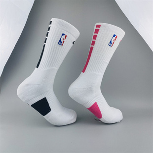 全明星系列男士NBA刺绣球员篮球袜高筒专业训练加厚毛巾底运动袜