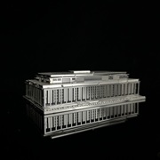肯尼迪大厦金属拼装模型，积木3d立体拼图，建筑成人解压玩具创意摆件