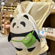 可爱熊猫包包大容量初中高中生，书包女jk少女背包，软妹大学生上课包