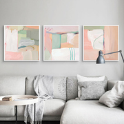现代简约小清新挂画抽象ins粉色卧室床头客厅沙发背景墙壁装饰画