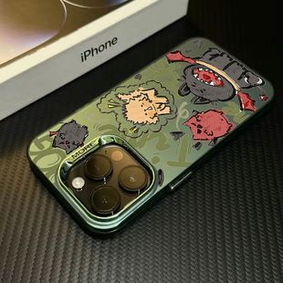 适用于苹果15手机壳iphone15promax磨砂14plus小众，高级感13可爱少女心12个性，男11美式女超薄防摔保护套乐