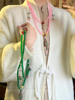 国风玛瑙串珠项链搭配长款毛衣链，新中式民族风复古旗袍斜挎链配饰
