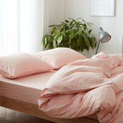 日式纯色水洗棉床单单件全棉，纯棉被套单人双人宿舍床笠1.51.8米