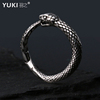 YUKI男士925纯银戒指莫比乌斯环衔尾蛇银饰INS哥特小众设计女情人
