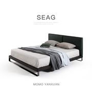 momoyanxuan某某严选意式极简真皮，床双人床现代简约高端卧室大床