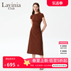 Lavinia连衣裙女2024夏季时尚通勤简约气质修身T恤裙J43L122S