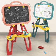 儿童双面画板画架支架式宝宝涂鸦写字板家用小孩户外小黑板3-6岁2