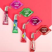 美国lipsmacker可口可乐唇彩，唇蜜吊坠钥匙圈，可乐雪碧草莓樱桃